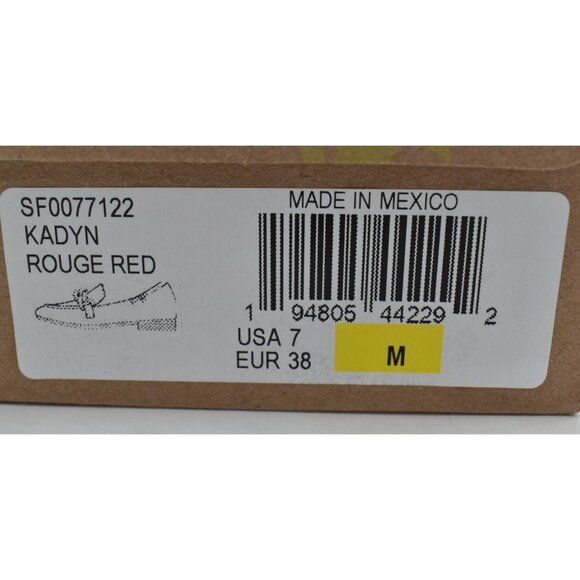 Sofft Womens Size 7 Kadyn Rouge Red Leather Flats Loafers Shoes - Picture 12 of 12